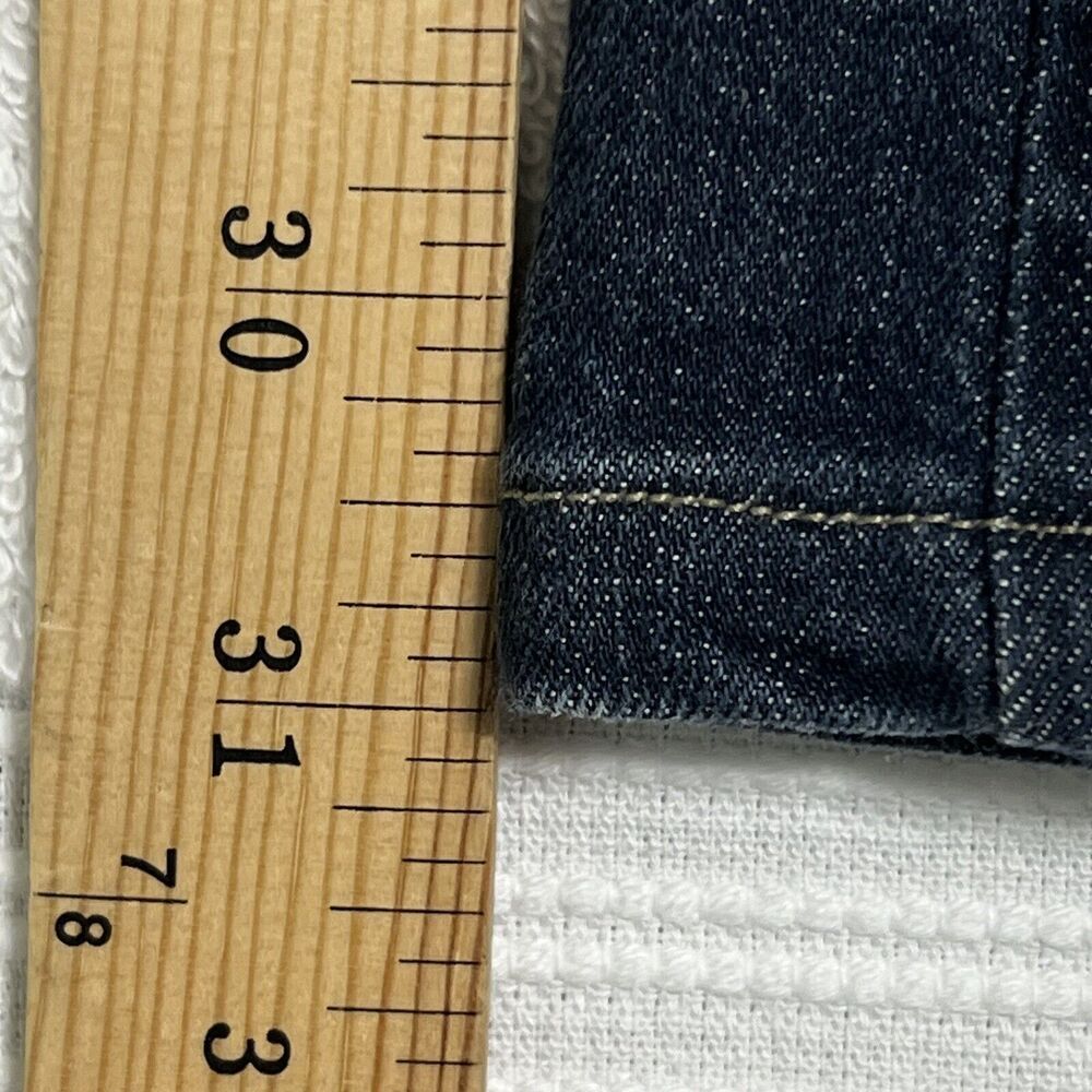Calvin Klein Lean Boot Jeans Women's 31.5 TAG 29/8 Blue Denim Dark Wash - Picture 7 of 17